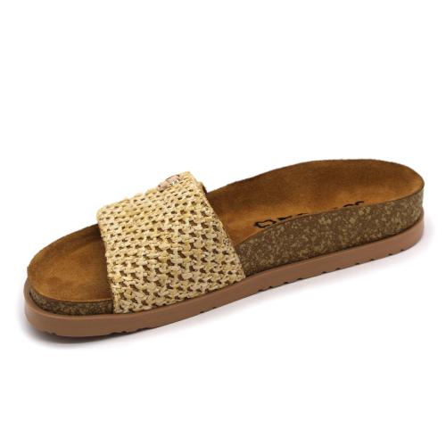 7022 LEON Comfort női bőr papucs