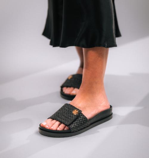 7022 LEON Comfort női bőr papucs