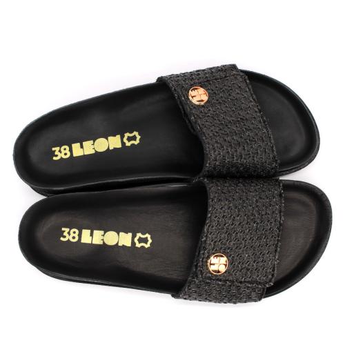 7022 LEON Comfort női bőr papucs