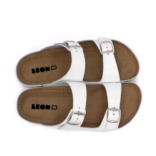 702 LEON Comfort férfi bőr papucs