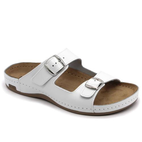 702 LEON Comfort férfi bőr papucs