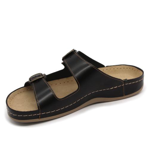 702 LEON Comfort férfi bőr papucs