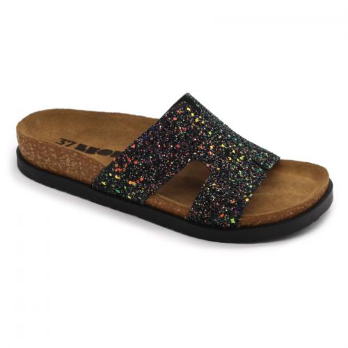 7030 LEON Comfort női bőr papucs