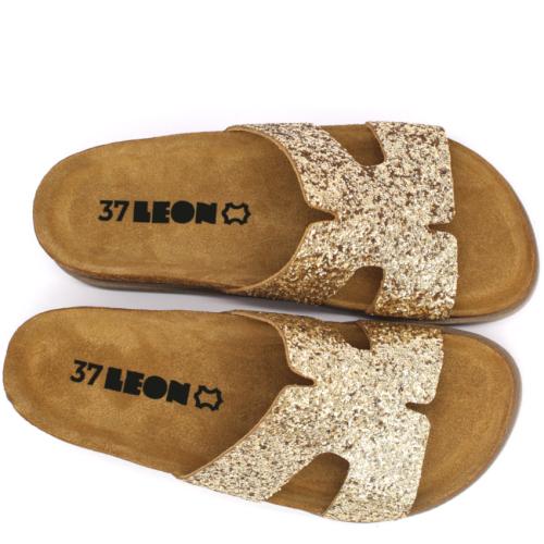 7030 LEON Comfort női bőr papucs
