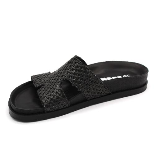 7031 LEON Comfort női bőr papucs