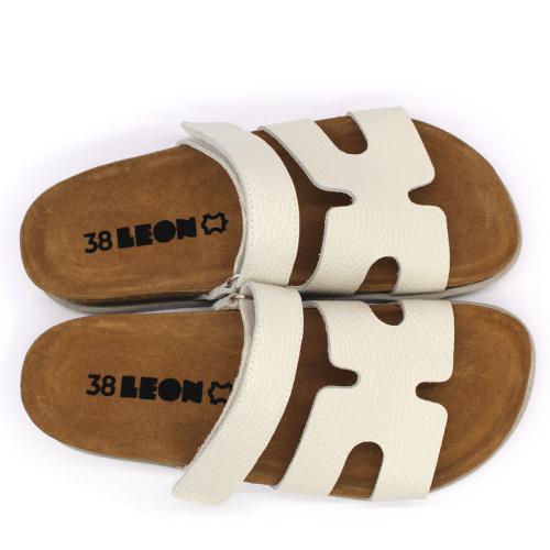 7032 LEON Comfort női bőr papucs