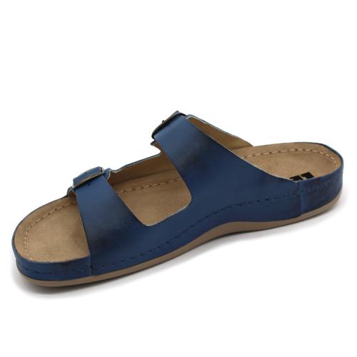 703 LEON Comfort férfi bőr papucs