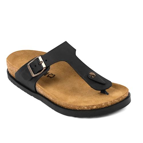 7080 LEON Comfort női bőr papucs