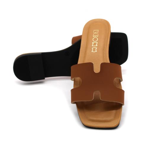 8003 LEON Comfort női bőr papucs