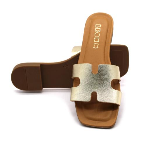 8003 LEON Comfort női bőr papucs