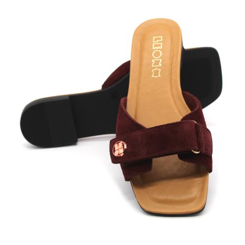 8004 LEON Comfort női bőr papucs