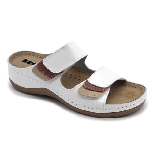 904 LEON Comfort női bőr papucs