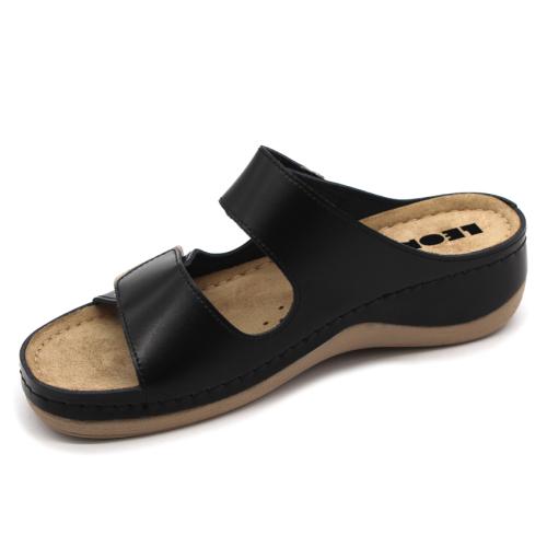 904 LEON Comfort női bőr papucs