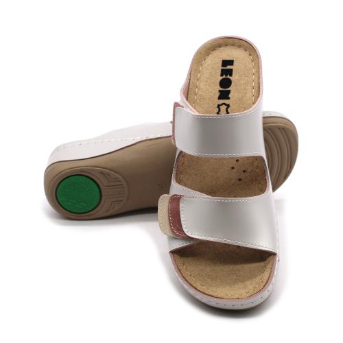 904 LEON Comfort női bőr papucs