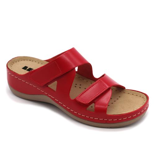 906 LEON Comfort női bőr papucs