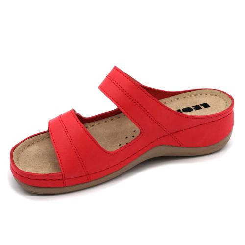 907 LEON Comfort női bőr papucs