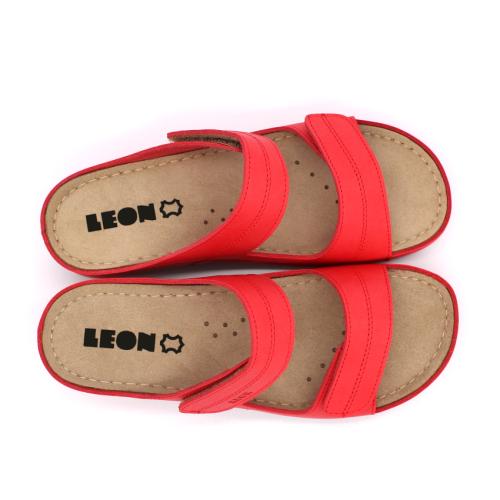 907 LEON Comfort női bőr papucs