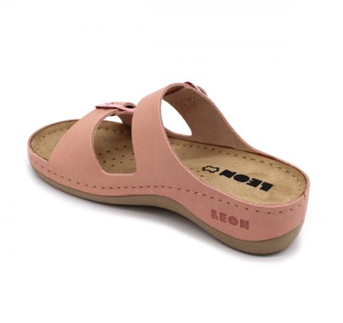 908 LEON Comfort női bőr papucs