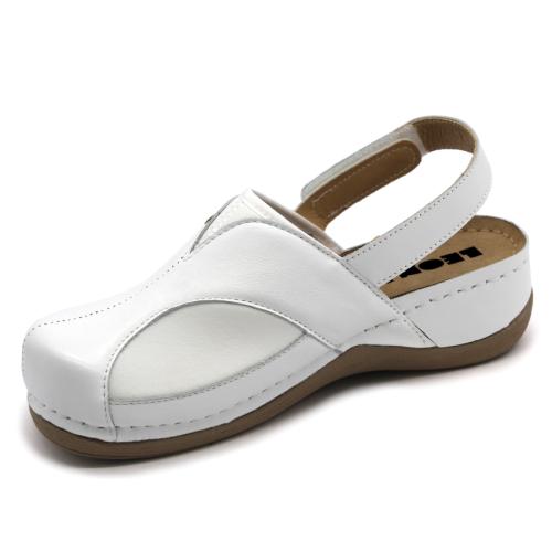 913 LEON Comfort női bőr szandál