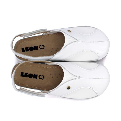 913 LEON Comfort női bőr szandál