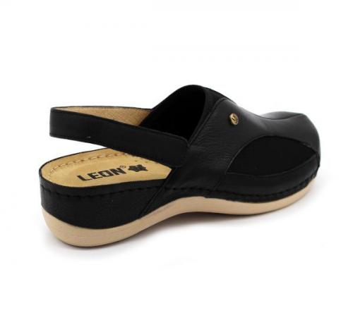 913 LEON Comfort női bőr szandál