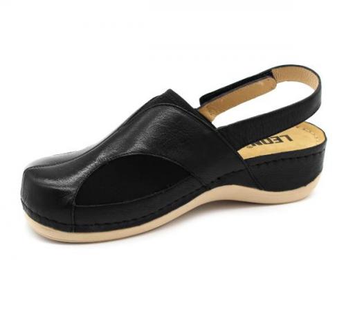 913 LEON Comfort női bőr szandál