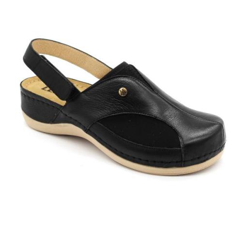 913 LEON Comfort női bőr szandál