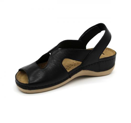 924 LEON Comfort női bőr szandál