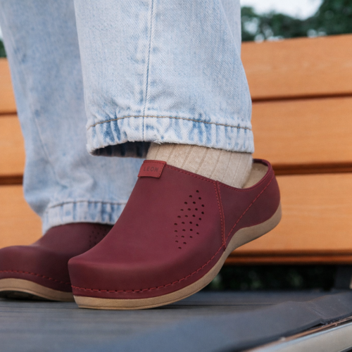 930 LEON Comfort női bőr klumpa