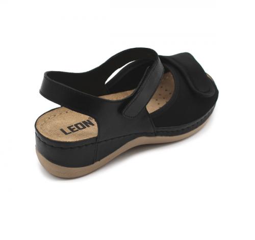 934 LEON Comfort női bőr szandál