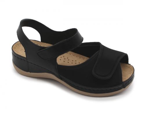 934 LEON Comfort női bőr szandál
