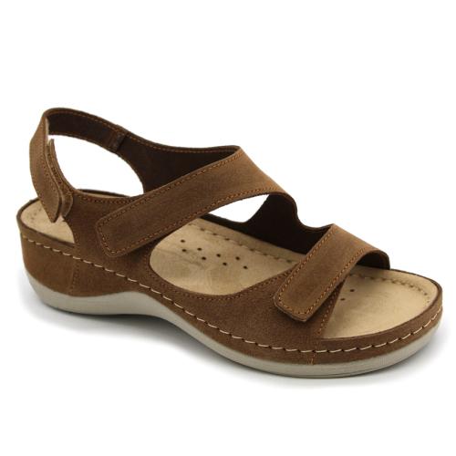 937 LEON Comfort női bőr szandál