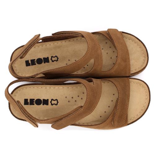 937 LEON Comfort női bőr szandál