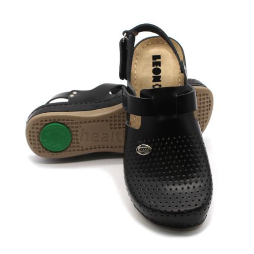 951 LEON Comfort női bőr szandál