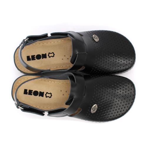 951 LEON Comfort női bőr szandál