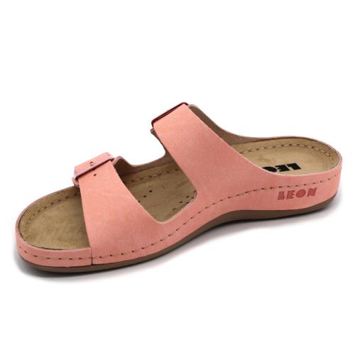 955 LEON Comfort női bőr papucs