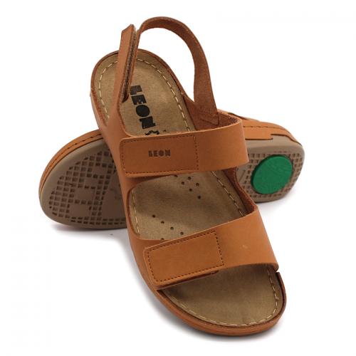 966 LEON Comfort női bőr szandál