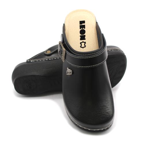 PU101 LEON Comfort női bőr klumpa