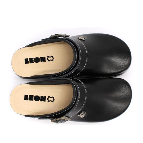 PU101 LEON Comfort női bőr klumpa