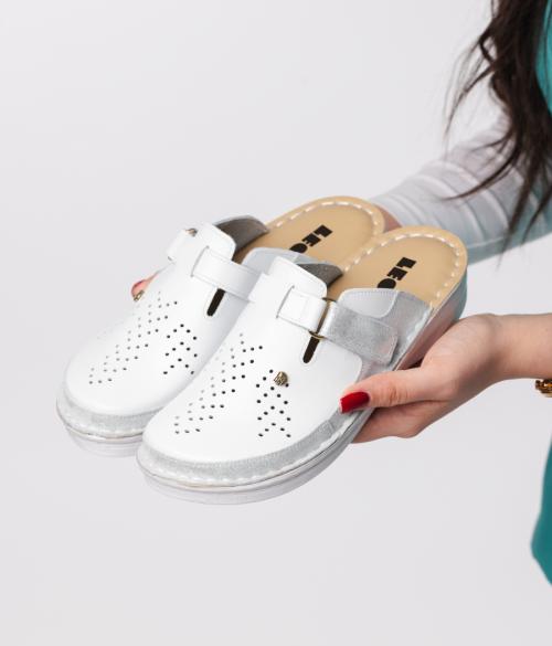 V261 LEON Comfort női bőr klumpa