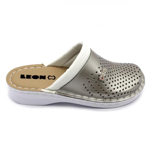 V262 LEON Comfort női bőr klumpa