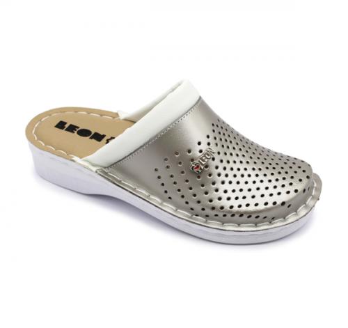 V262 LEON Comfort női bőr klumpa