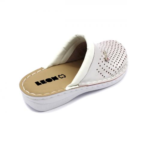 V262 LEON Comfort női bőr klumpa