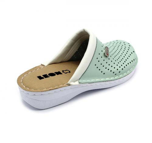 V262 LEON Comfort női bőr klumpa