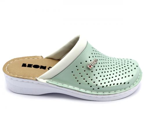 V262 LEON Comfort női bőr klumpa