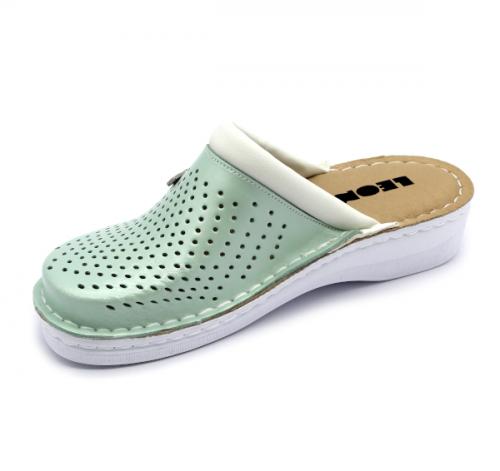 V262 LEON Comfort női bőr klumpa