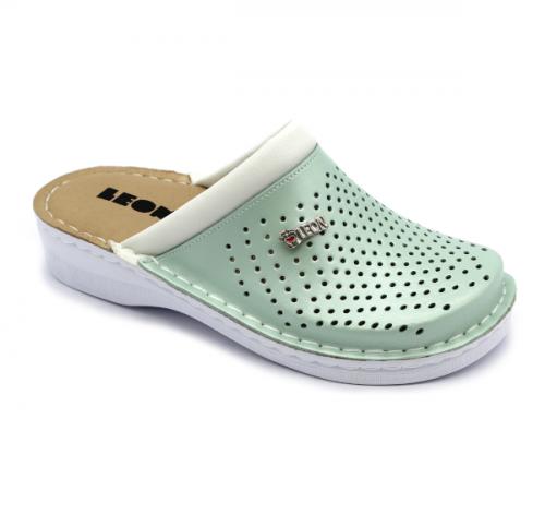V262 LEON Comfort női bőr klumpa