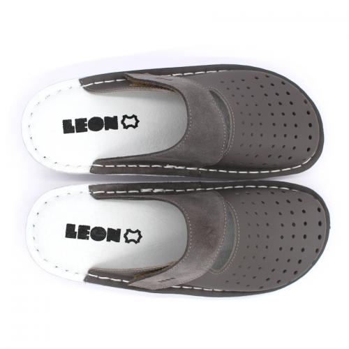 V265 LEON Comfort női bőr klumpa