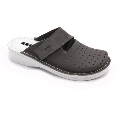 V265 LEON Comfort női bőr klumpa